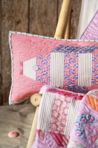 Tilda Patchwork Stoff Baumwolle - Cotton Beach - Coral Teef Coral